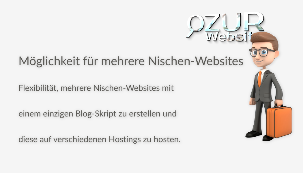 Nischen-Webnetzwerk Aufbau